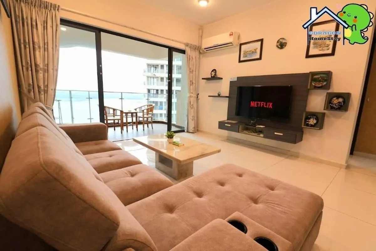 Luxurious Seaview 3Br Danga Bay Royal Strand By Gdragon Homestay location