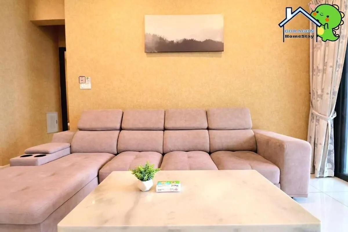 Luxurious Seaview 3Br Danga Bay Royal Strand By Gdragon Homestay Johor Bahru Lägenhet