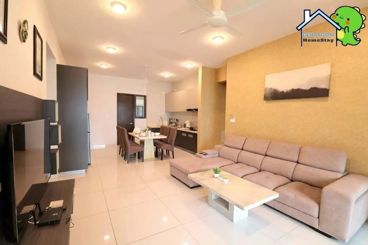 Lägenhet Luxurious Seaview 3Br Danga Bay Royal Strand By Gdragon Homestay Johor Bahru