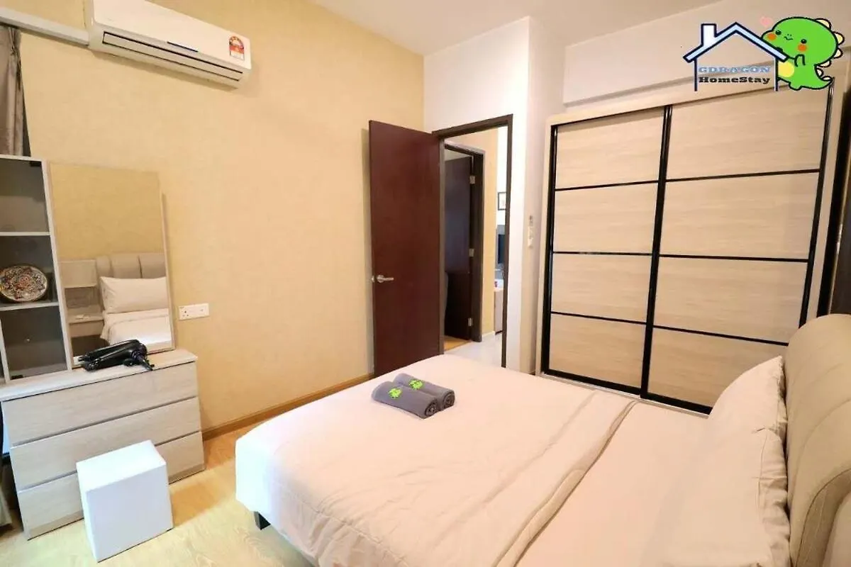 Luxurious Seaview 3Br Danga Bay Royal Strand By Gdragon Homestay Johor Bahru Lägenhet