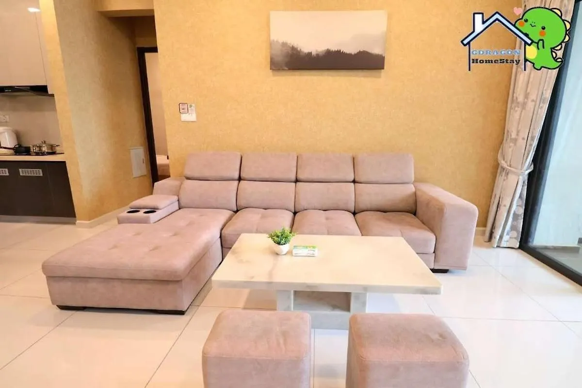 Luxurious Seaview 3Br Danga Bay Royal Strand By Gdragon Homestay Johor Bahru Lägenhet