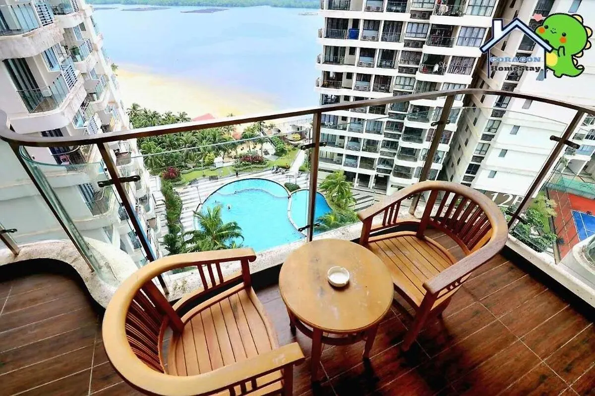 Lägenhet Luxurious Seaview 3Br Danga Bay Royal Strand By Gdragon Homestay Johor Bahru
